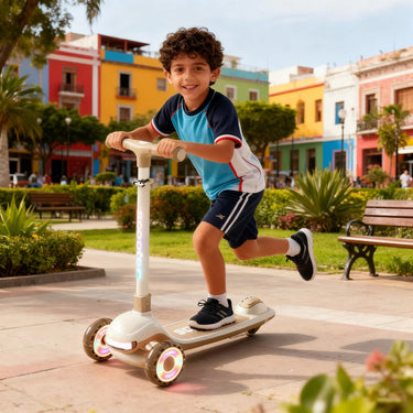 KIDS FOLDABLE 3 WHEEL SCOOTY WITH LIGHTS